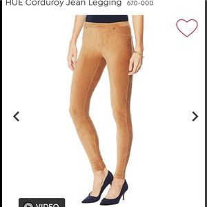 Hue corduroy leggings Camel Colored